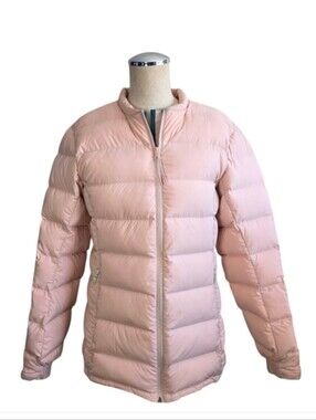 Vallier Blush Pink Down Puffer Jacket Fair Trade 100% Goose Down Women’s Size S